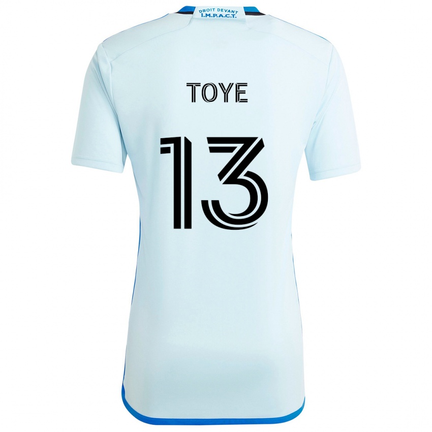 Damen Mason Toye #13 Eisblau Auswärtstrikot Trikot 2024/25 T-Shirt