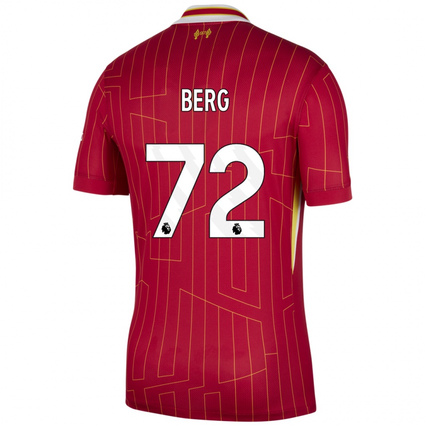 Kinder Sepp Van Den Berg #72 Rot Gelb Weiß Heimtrikot Trikot 2024/25 T-Shirt