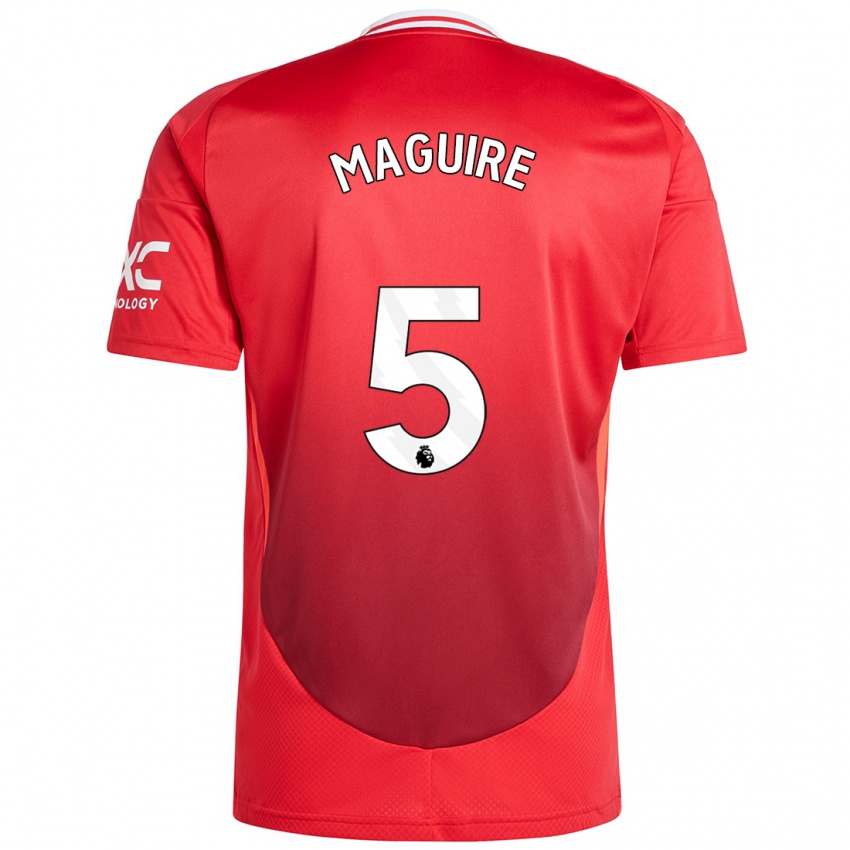 Kinder Harry Maguire #5 Hellrot Heimtrikot Trikot 2024/25 T-Shirt