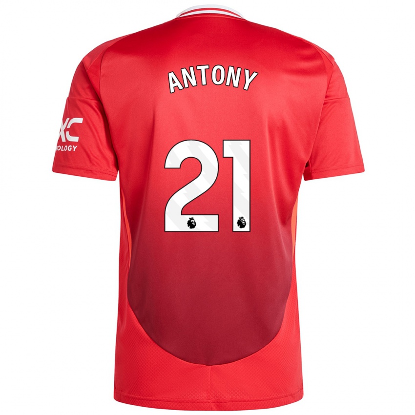 Kinder Antony #21 Hellrot Heimtrikot Trikot 2024/25 T-Shirt