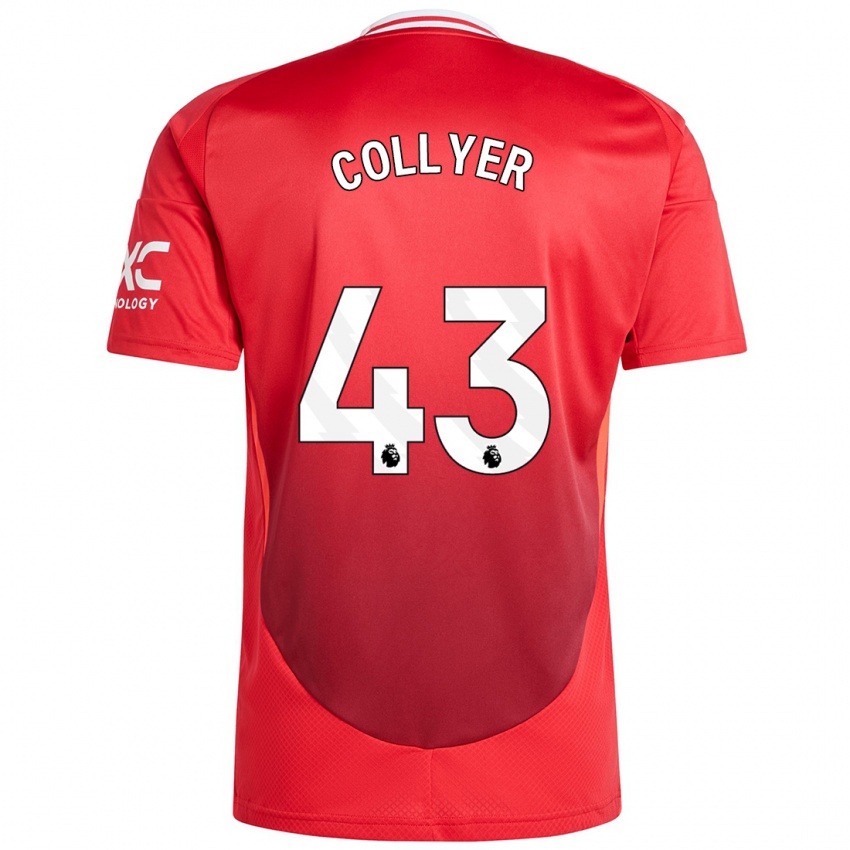 Kinder Toby Collyer #43 Hellrot Heimtrikot Trikot 2024/25 T-Shirt