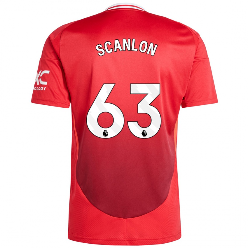 Kinder James Scanlon #63 Hellrot Heimtrikot Trikot 2024/25 T-Shirt