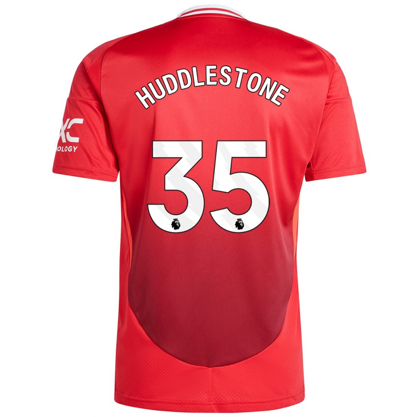 Kinder Tom Huddlestone #35 Hellrot Heimtrikot Trikot 2024/25 T-Shirt