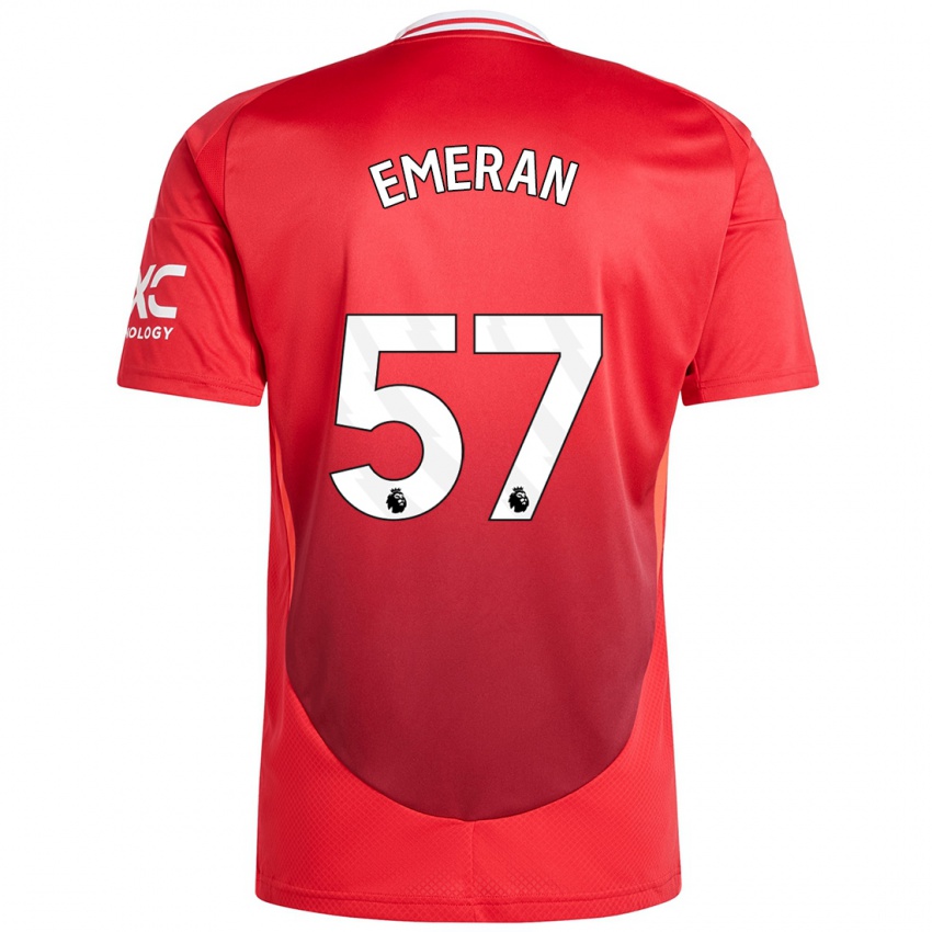 Kinder Noam Emeran #57 Hellrot Heimtrikot Trikot 2024/25 T-Shirt