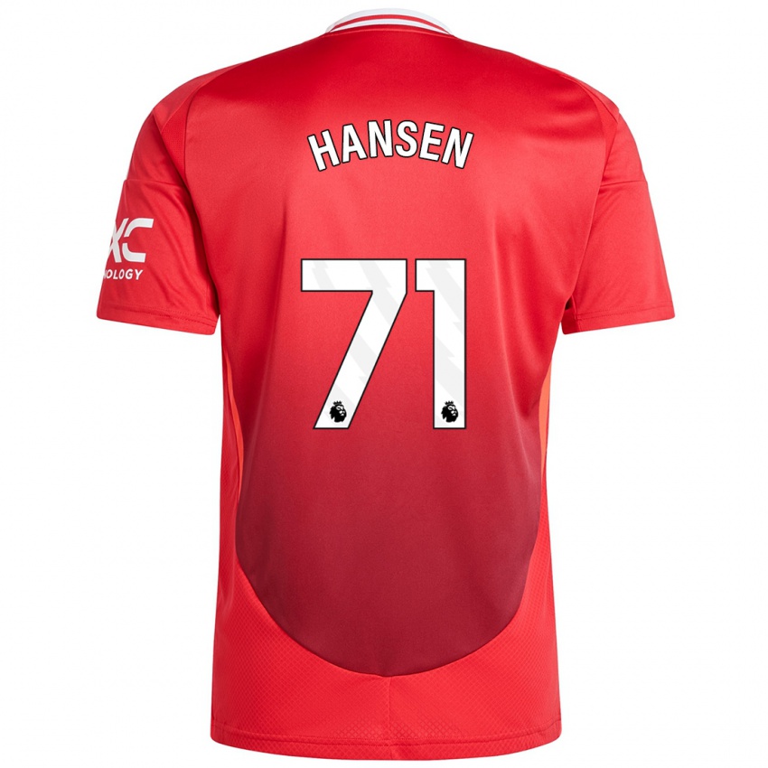 Kinder Isak Hansen-Aaroen #71 Hellrot Heimtrikot Trikot 2024/25 T-Shirt