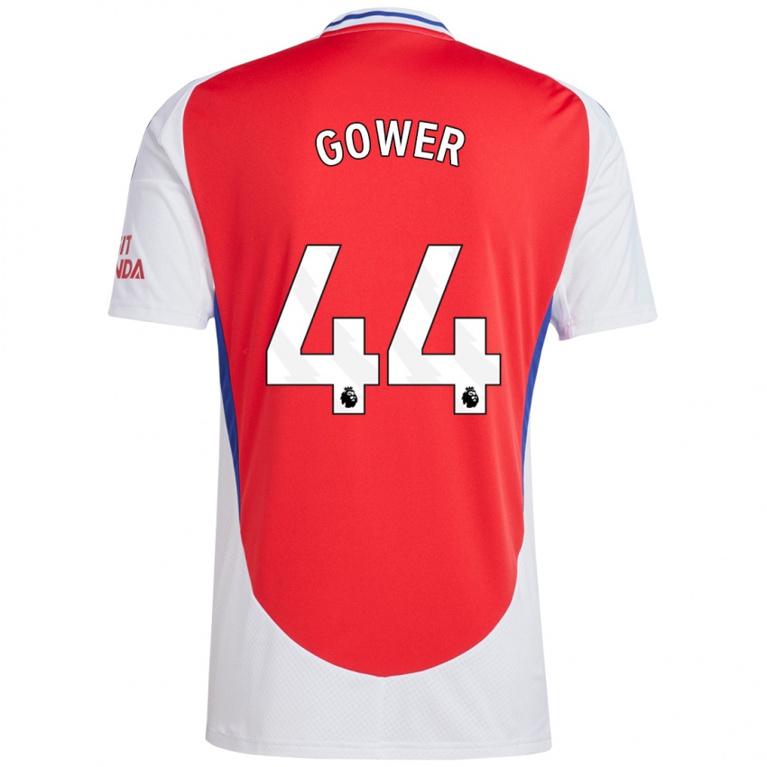 Kinder Jimi Gower #44 Rot Weiß Heimtrikot Trikot 2024/25 T-Shirt