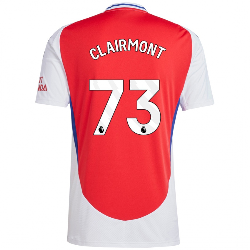 Kinder Reece Clairmont #73 Rot Weiß Heimtrikot Trikot 2024/25 T-Shirt