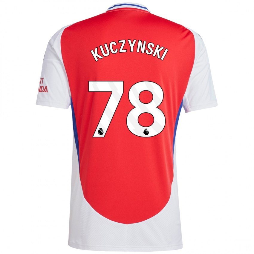 Kinder Max Kuczynski #78 Rot Weiß Heimtrikot Trikot 2024/25 T-Shirt