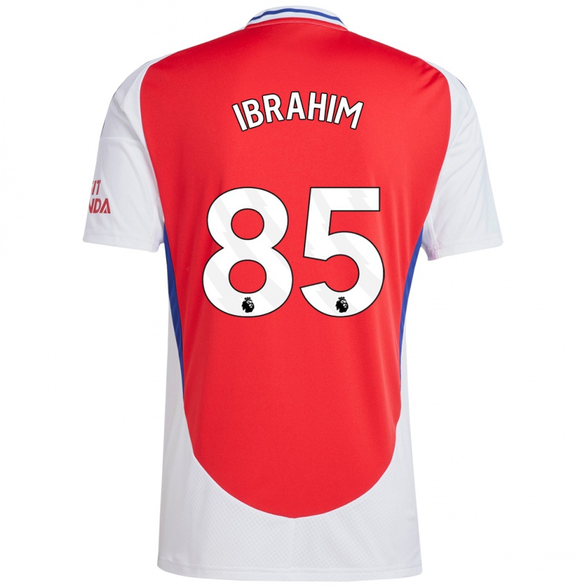 Kinder Ife Ibrahim #85 Rot Weiß Heimtrikot Trikot 2024/25 T-Shirt