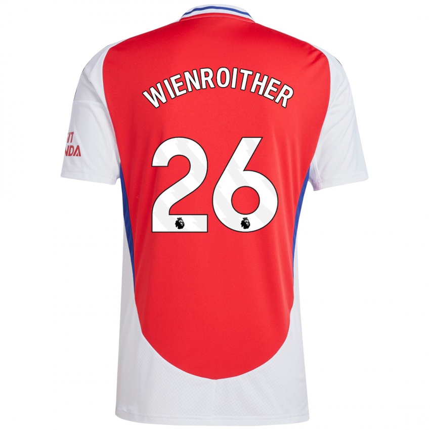 Kinder Laura Wienroither #26 Rot Weiß Heimtrikot Trikot 2024/25 T-Shirt