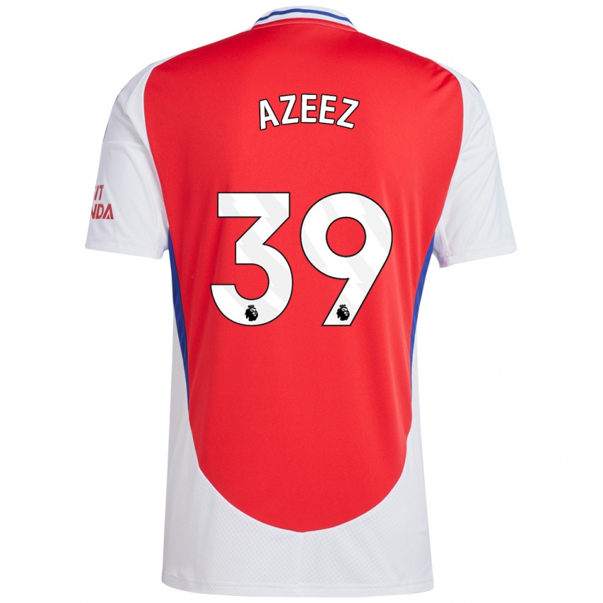 Kinder Miguel Azeez #39 Rot Weiß Heimtrikot Trikot 2024/25 T-Shirt