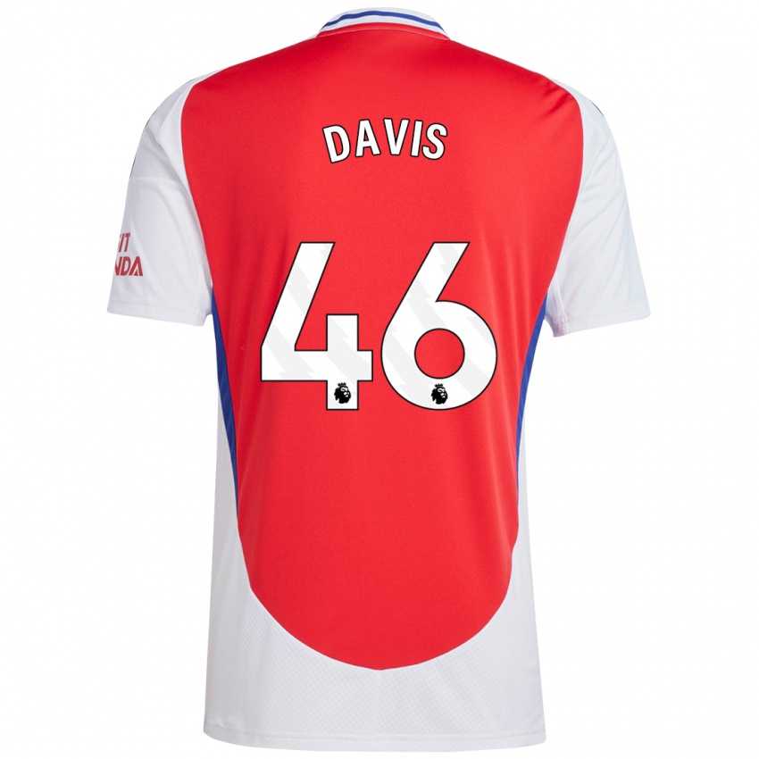 Kinder Timi Davis #46 Rot Weiß Heimtrikot Trikot 2024/25 T-Shirt