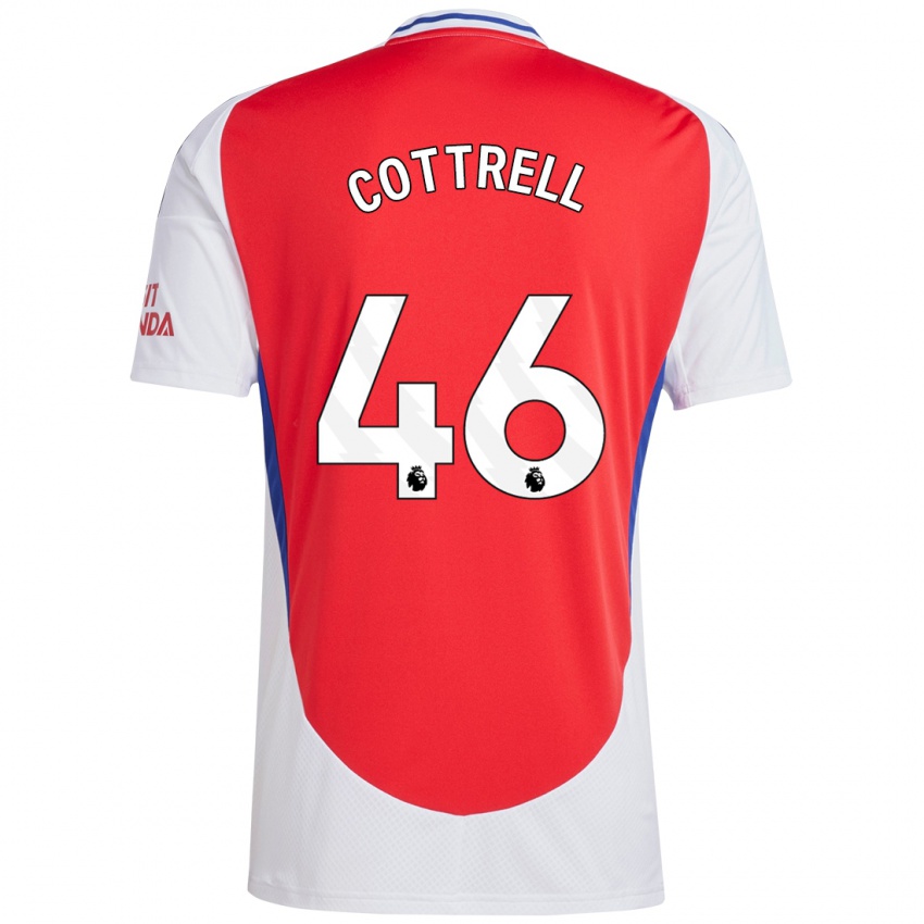 Kinder Ben Cottrell #46 Rot Weiß Heimtrikot Trikot 2024/25 T-Shirt