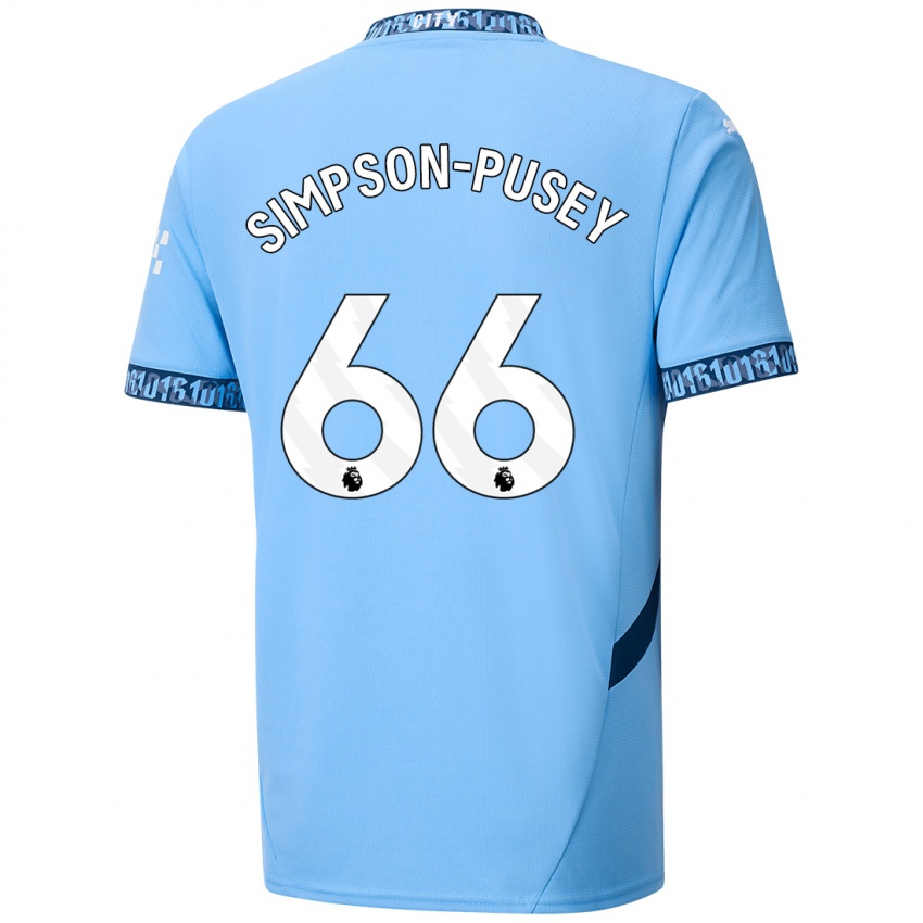 Kinder Jahmai Simpson-Pusey #66 Marineblau Heimtrikot Trikot 2024/25 T-Shirt