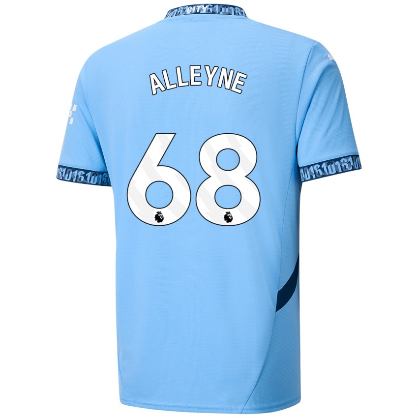 Kinder Max Alleyne #68 Marineblau Heimtrikot Trikot 2024/25 T-Shirt