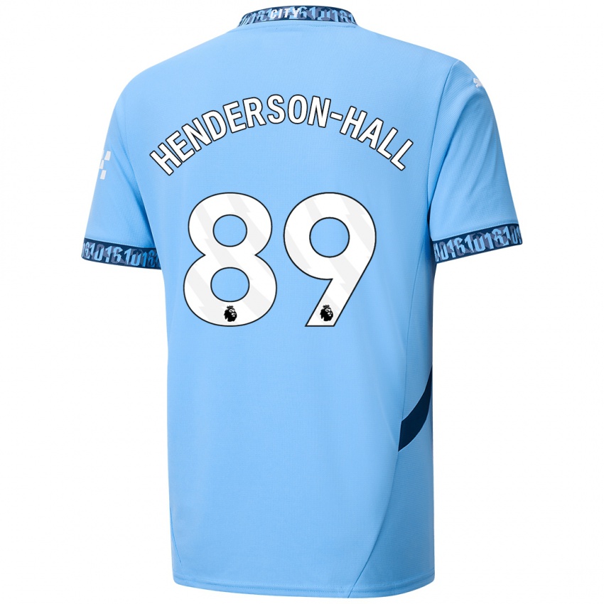 Kinder Matty Henderson-Hall #89 Marineblau Heimtrikot Trikot 2024/25 T-Shirt