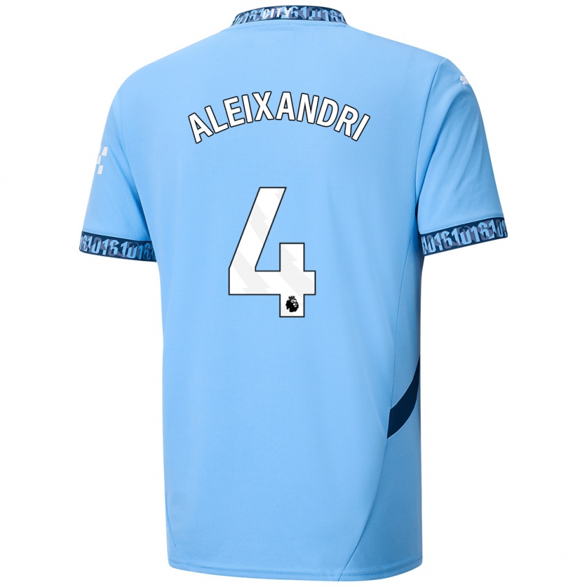 Kinder Laia Aleixandri #4 Marineblau Heimtrikot Trikot 2024/25 T-Shirt