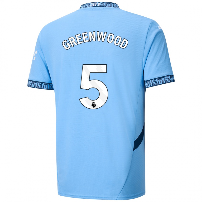 Kinder Alex Greenwood #5 Marineblau Heimtrikot Trikot 2024/25 T-Shirt