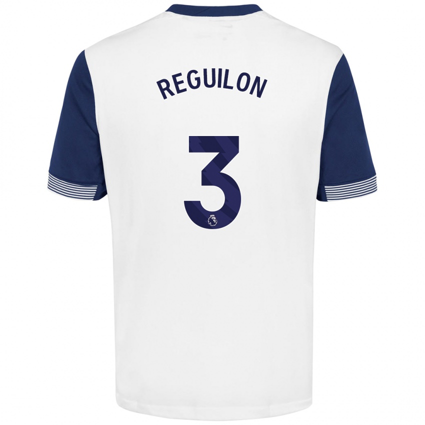 Kinder Sergio Reguilon #3 Weiß Blau Heimtrikot Trikot 2024/25 T-Shirt