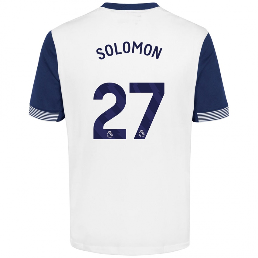 Kinder Manor Solomon #27 Weiß Blau Heimtrikot Trikot 2024/25 T-Shirt