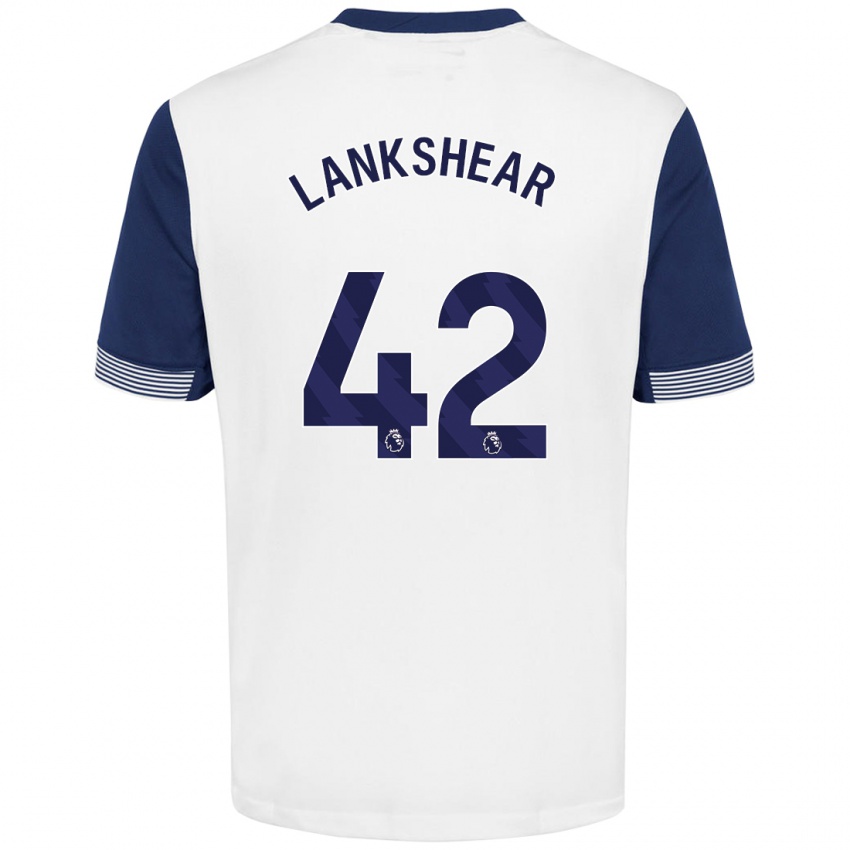 Kinder Will Lankshear #42 Weiß Blau Heimtrikot Trikot 2024/25 T-Shirt