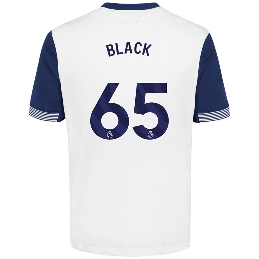 Kinder Leo Black #65 Weiß Blau Heimtrikot Trikot 2024/25 T-Shirt