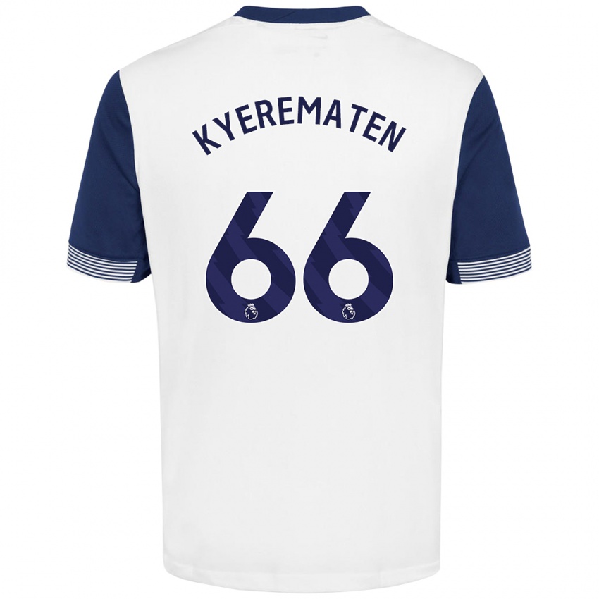 Kinder Rio Kyerematen #66 Weiß Blau Heimtrikot Trikot 2024/25 T-Shirt