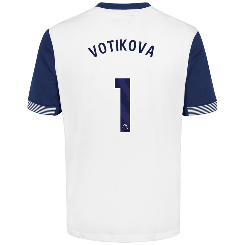 Kinder Barbora Votíková #1 Weiß Blau Heimtrikot Trikot 2024/25 T-Shirt