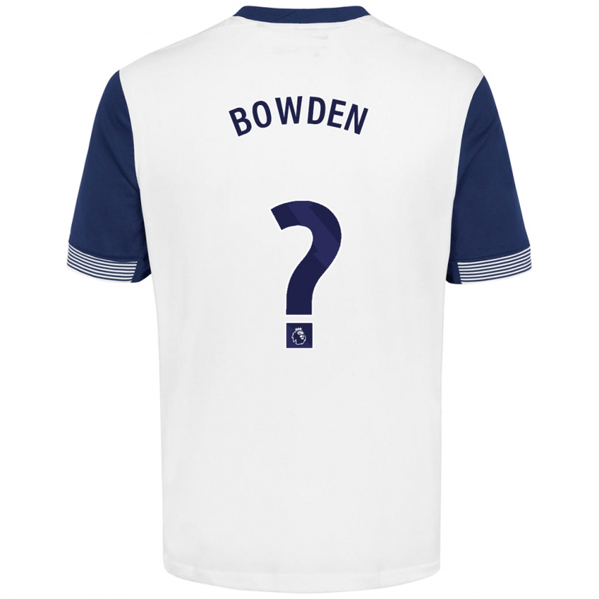 Kinder Jamie Bowden #0 Weiß Blau Heimtrikot Trikot 2024/25 T-Shirt