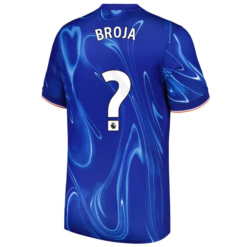 Kinder Armando Broja #0 Blau Weiß Heimtrikot Trikot 2024/25 T-Shirt