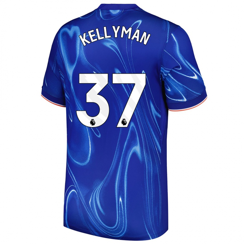 Kinder Omari Kellyman #37 Blau Weiß Heimtrikot Trikot 2024/25 T-Shirt