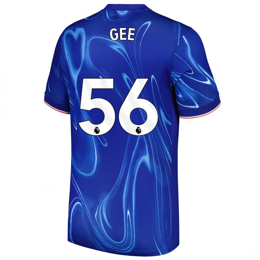 Kinder Billy Gee #56 Blau Weiß Heimtrikot Trikot 2024/25 T-Shirt