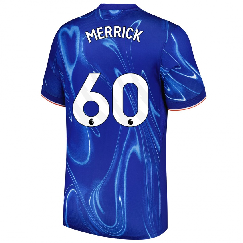 Kinder Max Merrick #60 Blau Weiß Heimtrikot Trikot 2024/25 T-Shirt