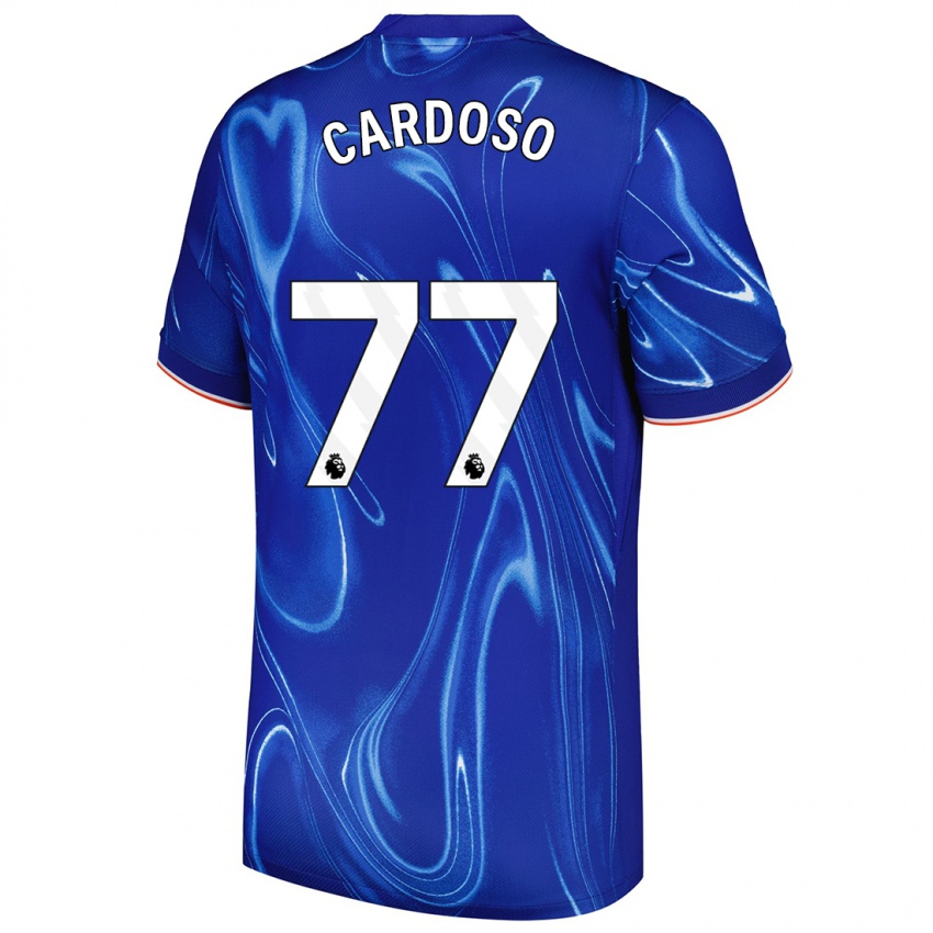 Kinder Leo Cardoso #77 Blau Weiß Heimtrikot Trikot 2024/25 T-Shirt