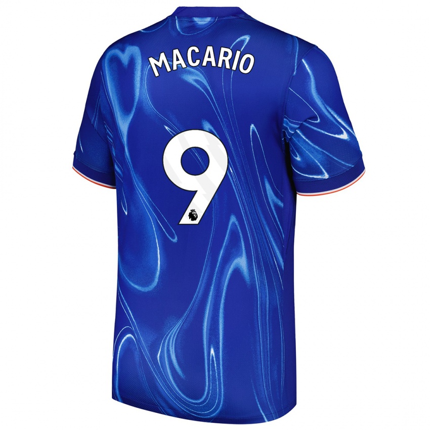 Kinder Catarina Macario #9 Blau Weiß Heimtrikot Trikot 2024/25 T-Shirt