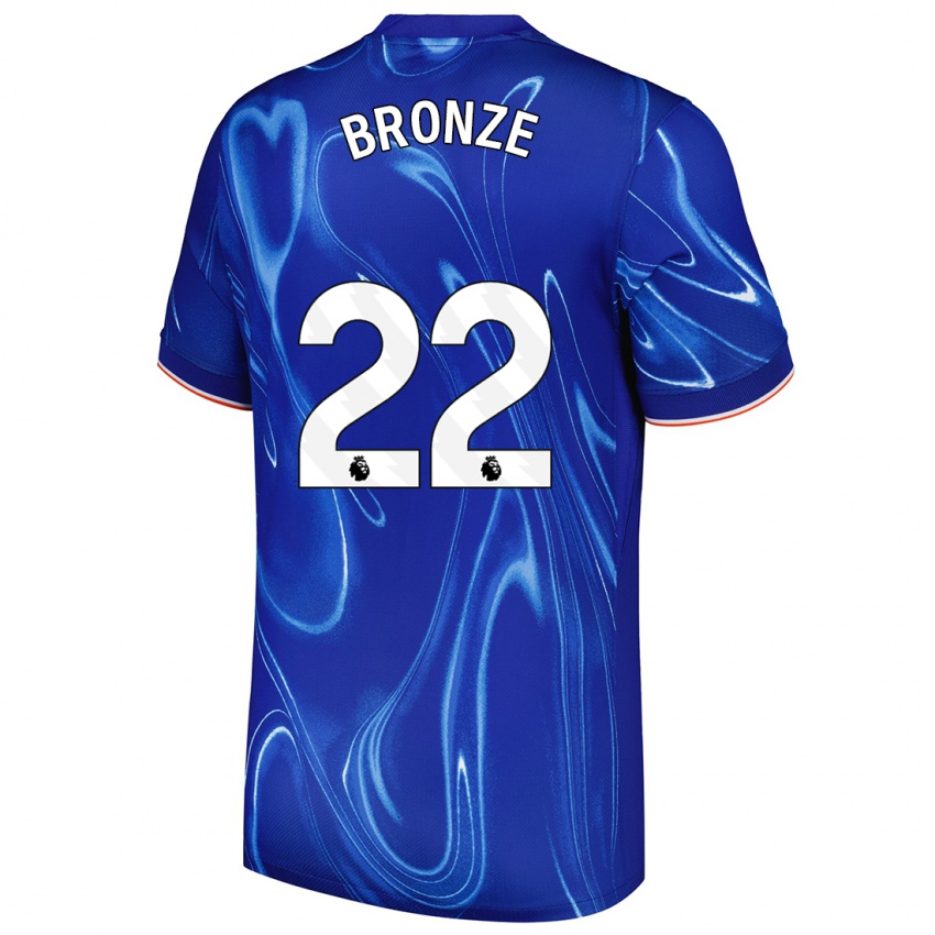 Kinder Lucy Bronze #22 Blau Weiß Heimtrikot Trikot 2024/25 T-Shirt