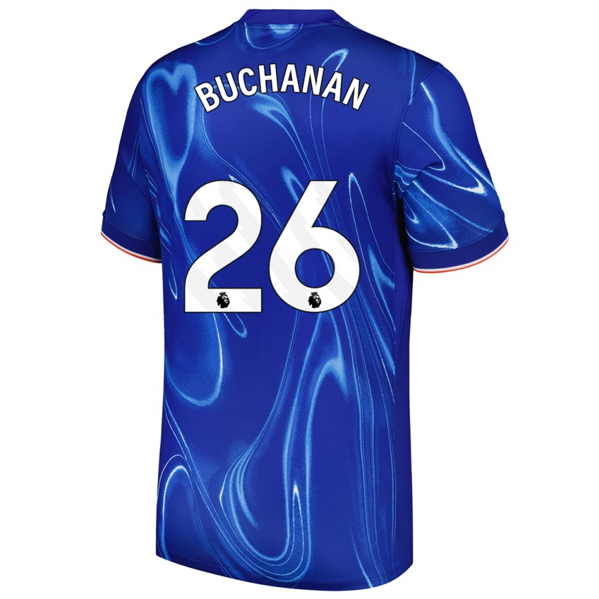 Kinder Kadeisha Buchanan #26 Blau Weiß Heimtrikot Trikot 2024/25 T-Shirt