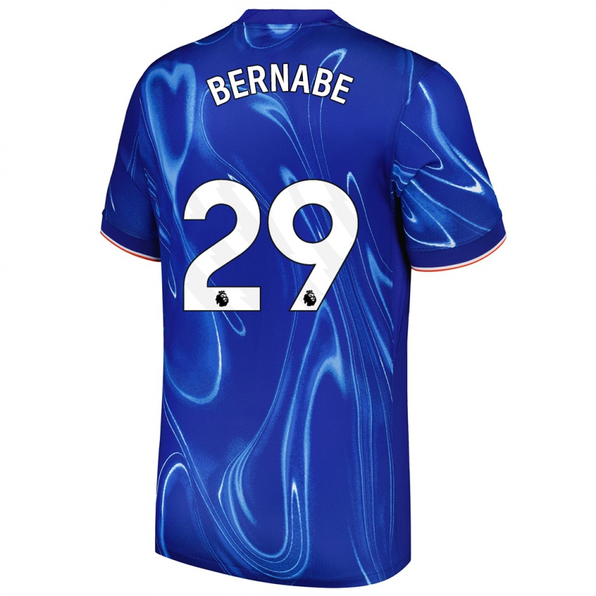 Kinder Alejandra Bernabé #29 Blau Weiß Heimtrikot Trikot 2024/25 T-Shirt