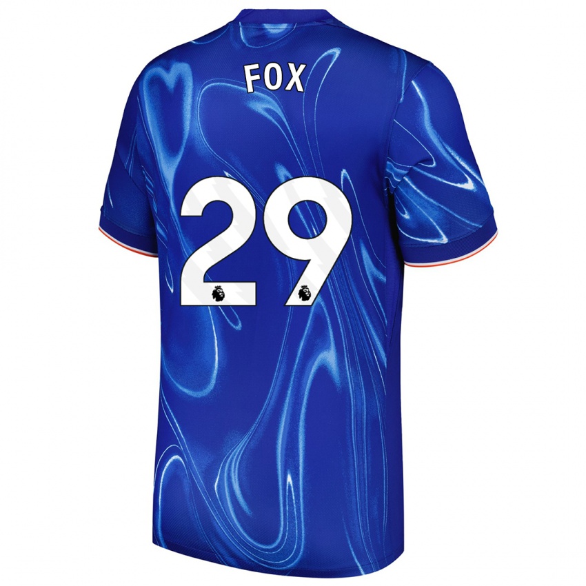 Kinder Jorja Fox #29 Blau Weiß Heimtrikot Trikot 2024/25 T-Shirt