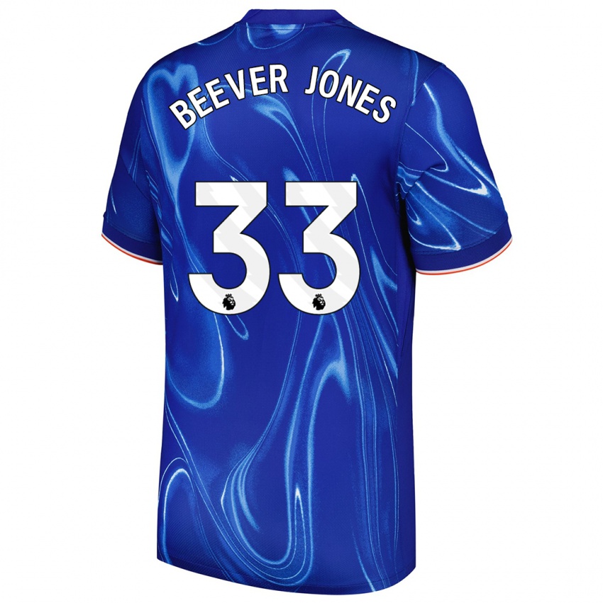 Kinder Aggie Beever-Jones #33 Blau Weiß Heimtrikot Trikot 2024/25 T-Shirt