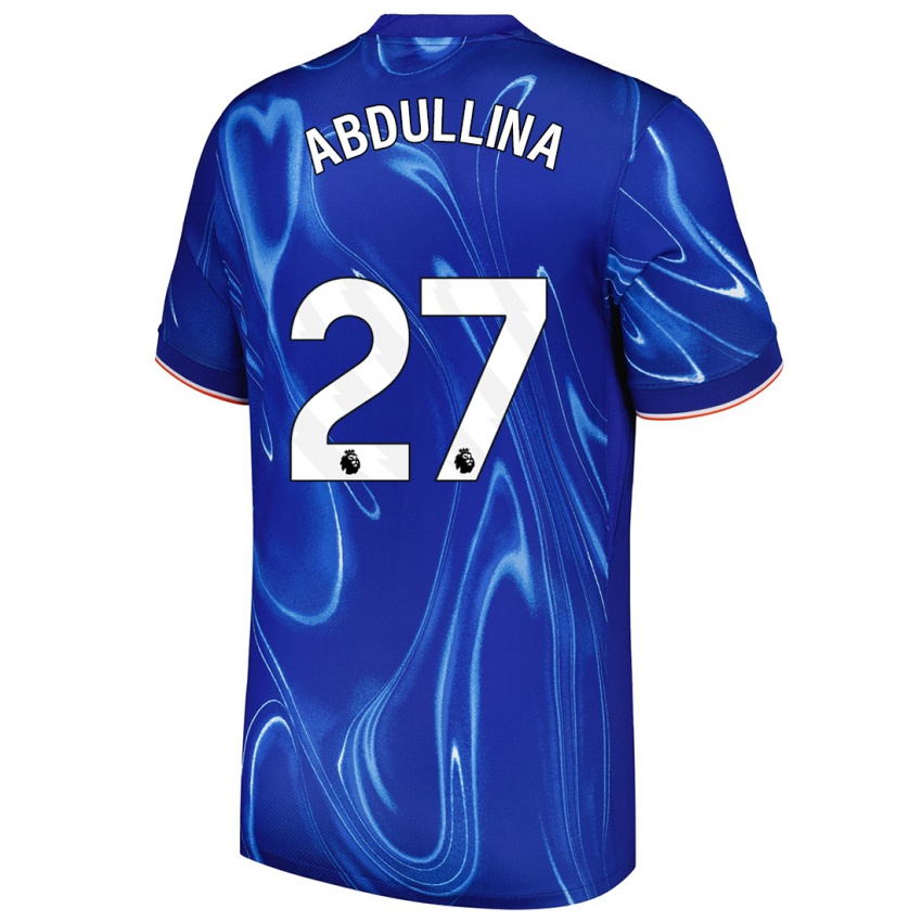 Kinder Alsu Abdullina #27 Blau Weiß Heimtrikot Trikot 2024/25 T-Shirt