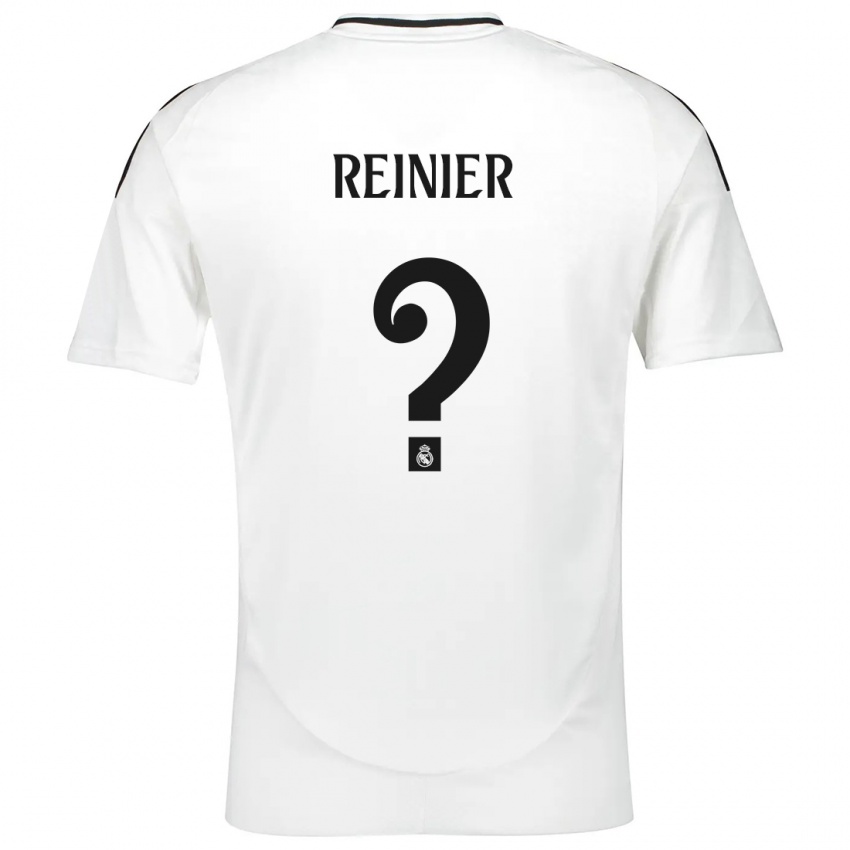 Kinder Reinier #0 Weiß Heimtrikot Trikot 2024/25 T-Shirt