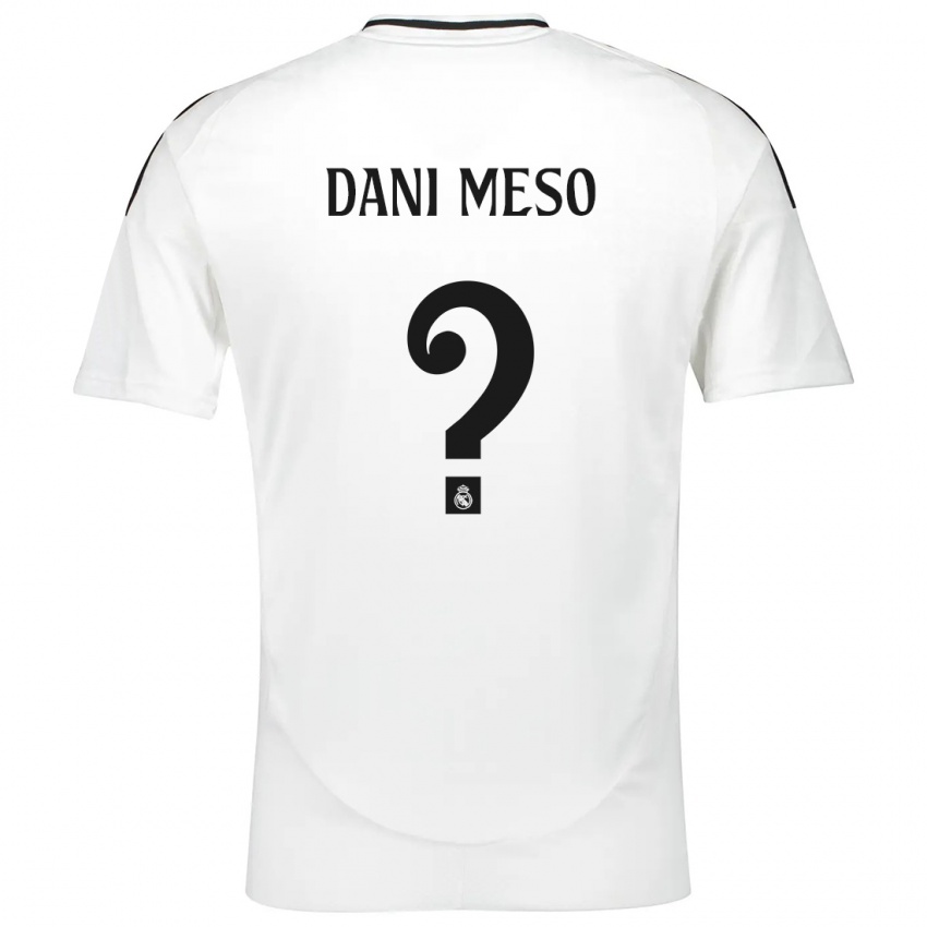 Kinder Dani Meso #0 Weiß Heimtrikot Trikot 2024/25 T-Shirt