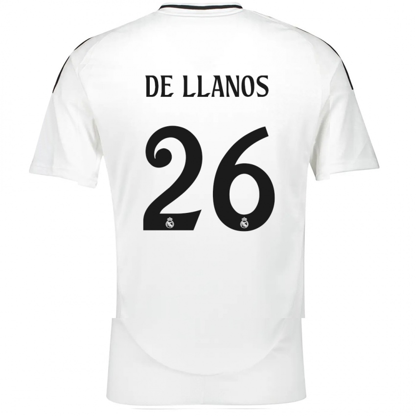 Kinder Hugo De Llanos #26 Weiß Heimtrikot Trikot 2024/25 T-Shirt