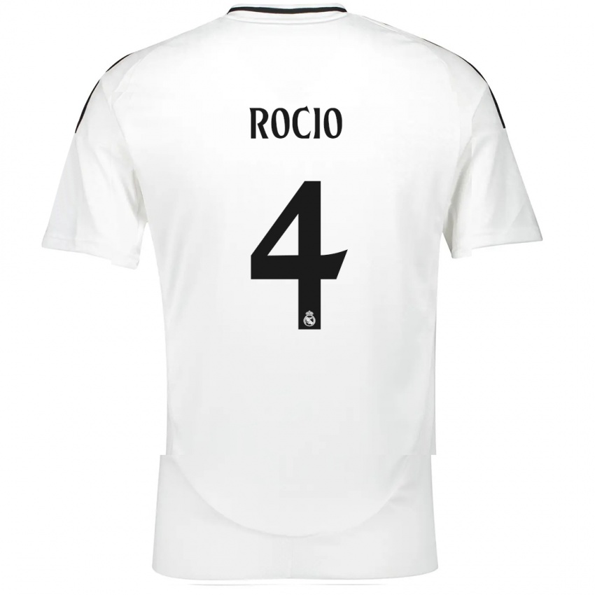 Kinder Rocio Galvez #4 Weiß Heimtrikot Trikot 2024/25 T-Shirt