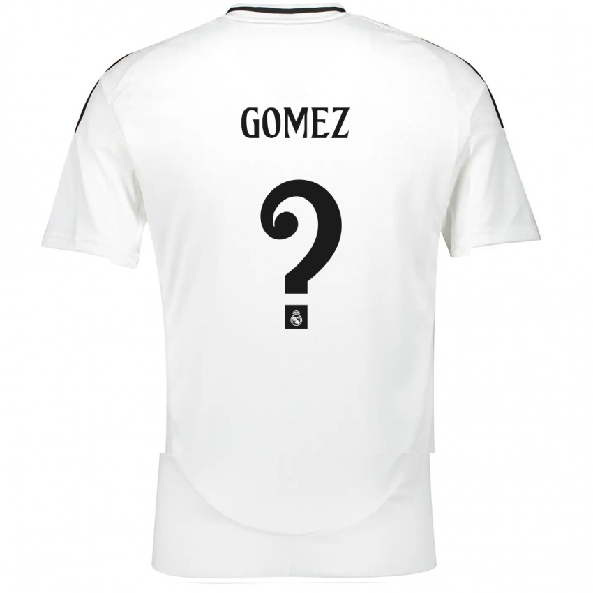 Kinder Eric Gomez #0 Weiß Heimtrikot Trikot 2024/25 T-Shirt