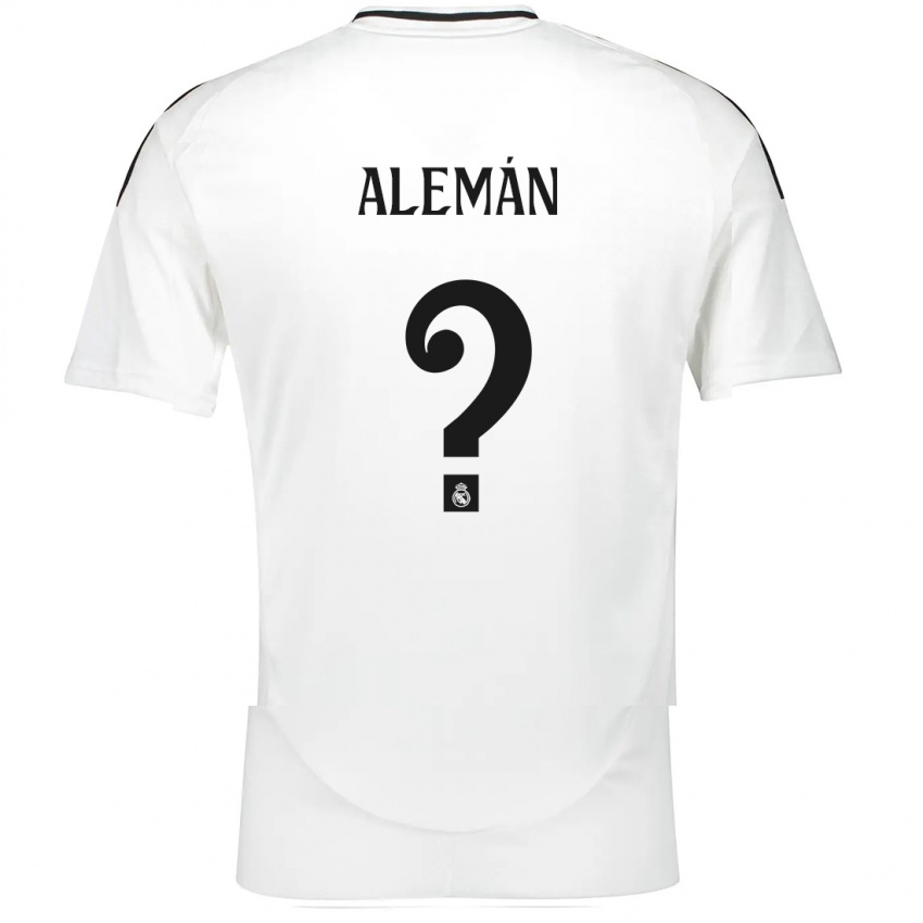 Kinder Alexander Alemán #0 Weiß Heimtrikot Trikot 2024/25 T-Shirt