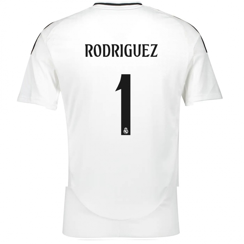 Kinder Misa Rodriguez #1 Weiß Heimtrikot Trikot 2024/25 T-Shirt