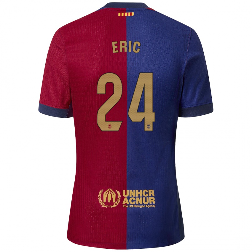 Kinder Eric Garcia #24 Blau Rot Heimtrikot Trikot 2024/25 T-Shirt