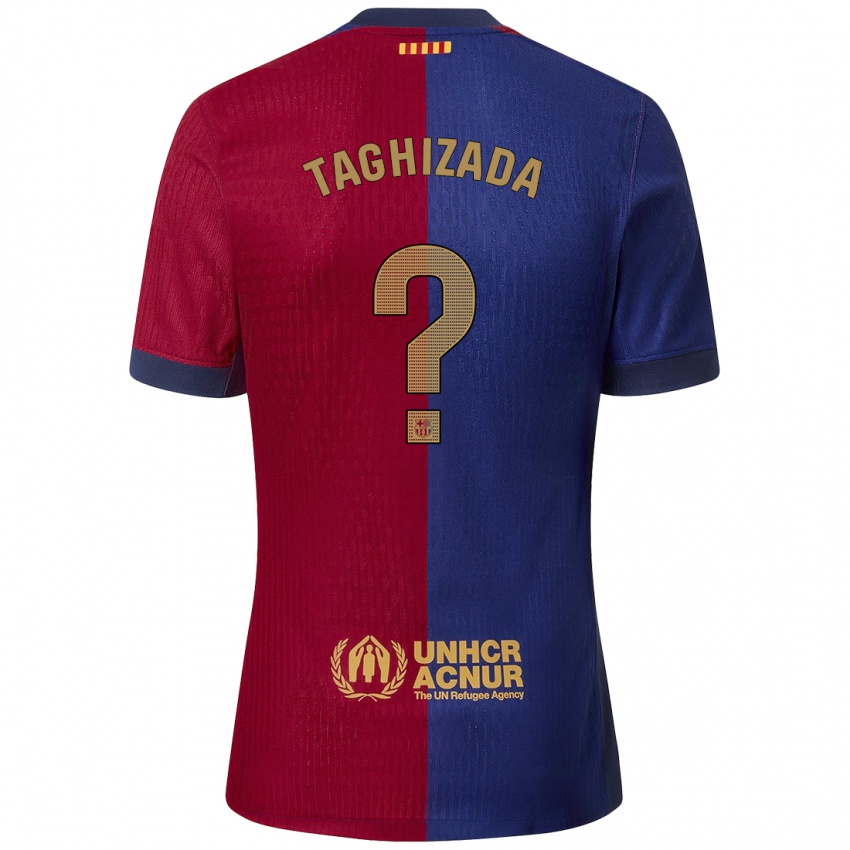 Kinder Eldar Taghizada #0 Blau Rot Heimtrikot Trikot 2024/25 T-Shirt